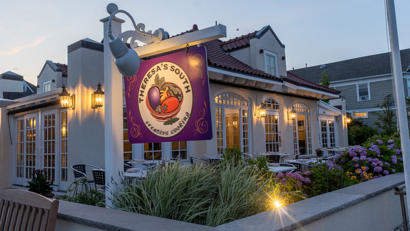 Outside of building with view of Theresa's South sign