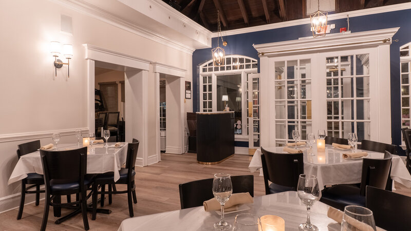 Dining room with view of entrance